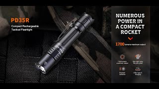 Fenix PD35R Rechargeable Tactical Flashlight Senter LED