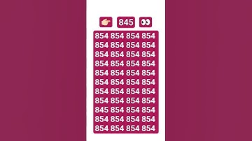 check your eyes and find the number 845 #geniusmindset #puzzle #maths #mazesolving #puzzlefeed