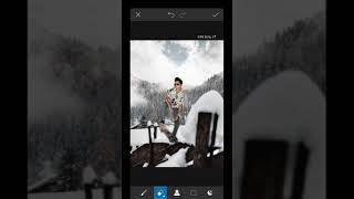 Ice Background Photo Editing #shorts || Creative Photo Background Changing New Trick #pk_edits_yt screenshot 5