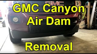 [HOW TO] Remove the Air Dam from a 20152020 GMC Canyon (No CuttingNo Bumper Removal)