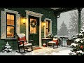 Snowy Holiday Porch❄️Peaceful Lofi Christmas Vibes 🎄✨ Relaxing Lofi Beats for Winter Study