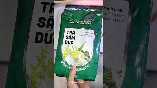 Trà sâm dứa Newtea mùi sâm dứa thơm lừng, vị trà thanh nhẹ, thơm mát uống rất đã khát #mukbang