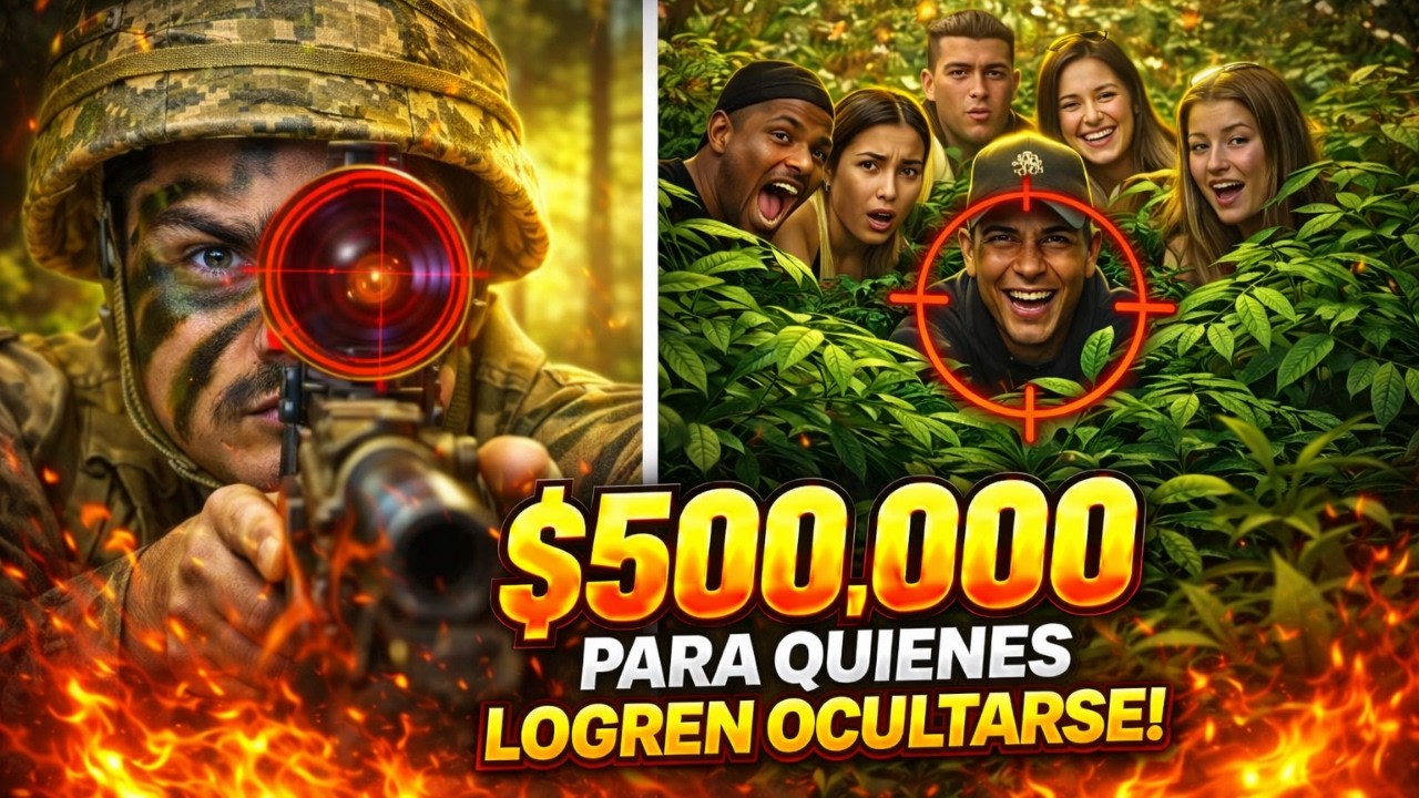 Pagué $500.000 a quien no logre encontrar - 7 Influencers Se Esconden… Y Yo Soy el Cazador 🏹