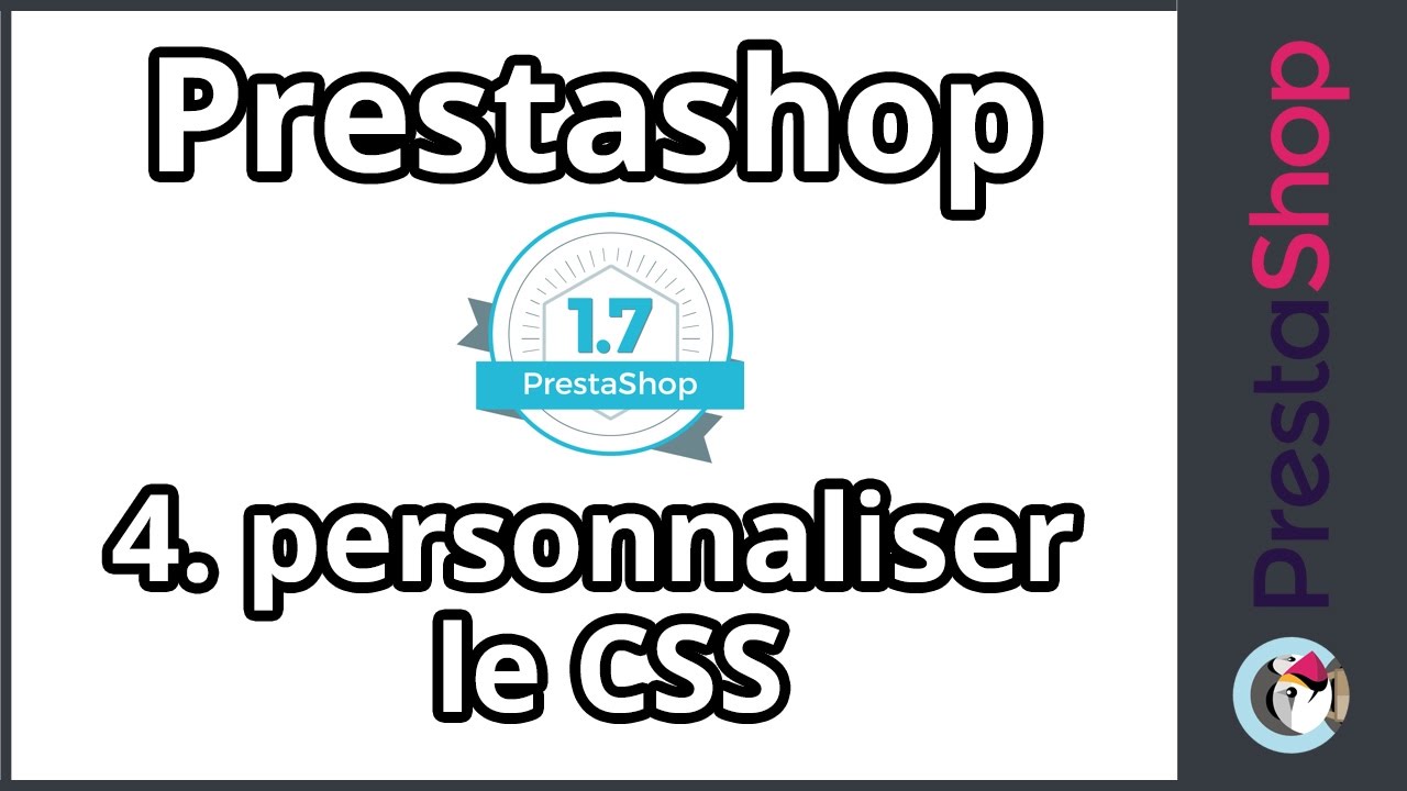 Tuto Prestashop 1.7 – Personnaliser le CSS (ép.4) - YouTube