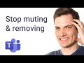 How to prevent students from removing and muting others in Microsoft Teams meeting