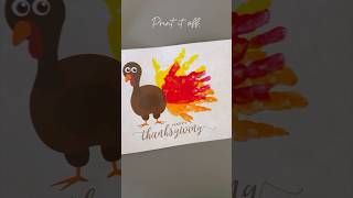 Thanksgiving Turkey Handprint Craft Keepsake Gift Idea #handprintart #thanksgivingcrafts #kidscrafts