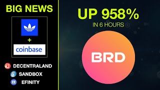 HUGE Crypto News: Adidas + Coinbase, Decentraland, Sandbox , Dogs of Elon , Breadwallet BRD and more