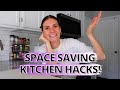 KITCHEN SPACE SAVING IDEAS FOR SMALL KITCHENS | kitchen organization tips, tricks, hacks, and more!