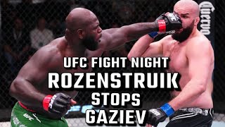 UFC Fight night Rozenstruik STOPS Gaziev Prediction | #subscribe #shorts ##ufc #ufcfightnight #mma