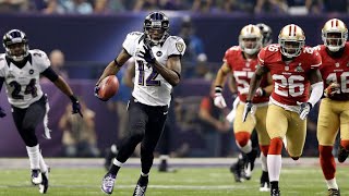 Jacoby Jones 108 Yard Kickoff Return Super Bowl 47 (4K60fps)