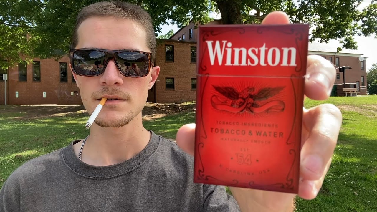 winston red cigarettes price Smoking a Winston Red Cigarette