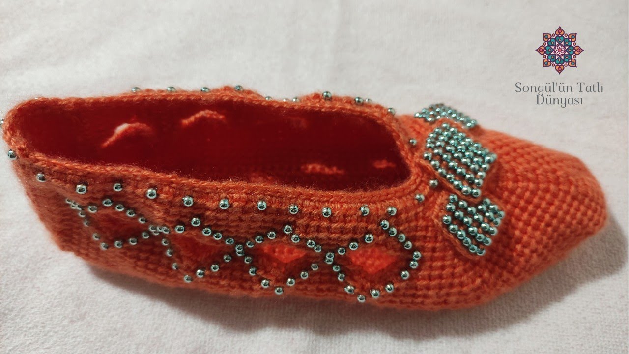 Boncuklu Tunus İşi Patik Modeli #2 / Bu Modele Bayılacaksınız