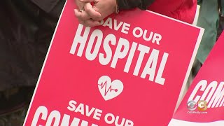 Workers Protest Outside Delaware County Memorial Hospital Over Possible Closures Within Crozer Healt