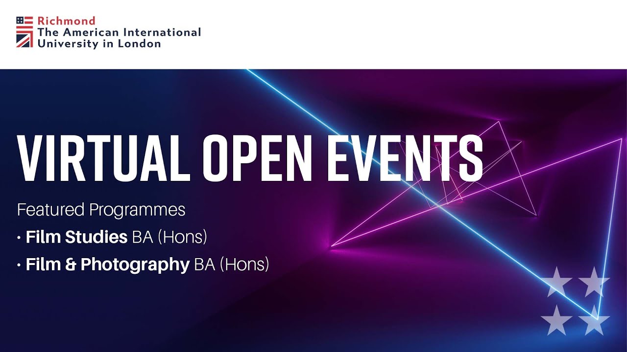 Film & Photography BA and Film Studies BA - Virtual Open Week - April 2021