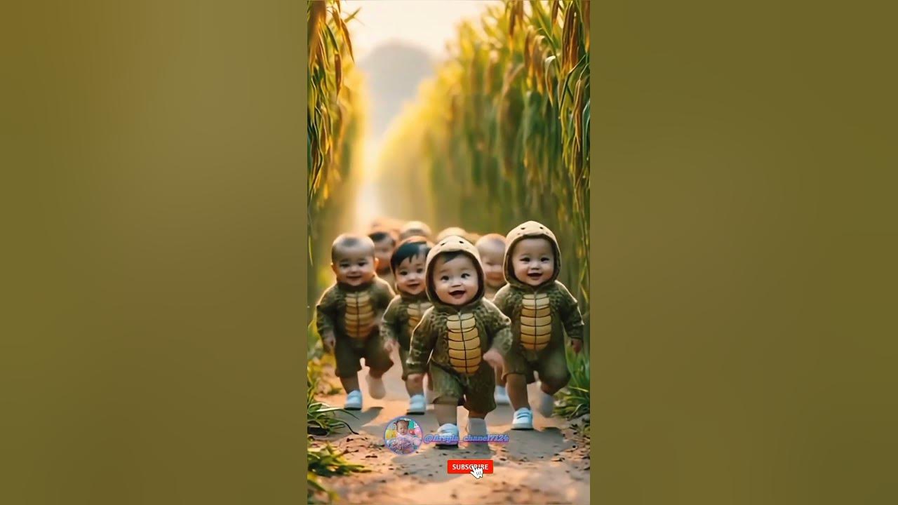A moment of joy from a cute baby and a funny dance really entertained the friends 😍