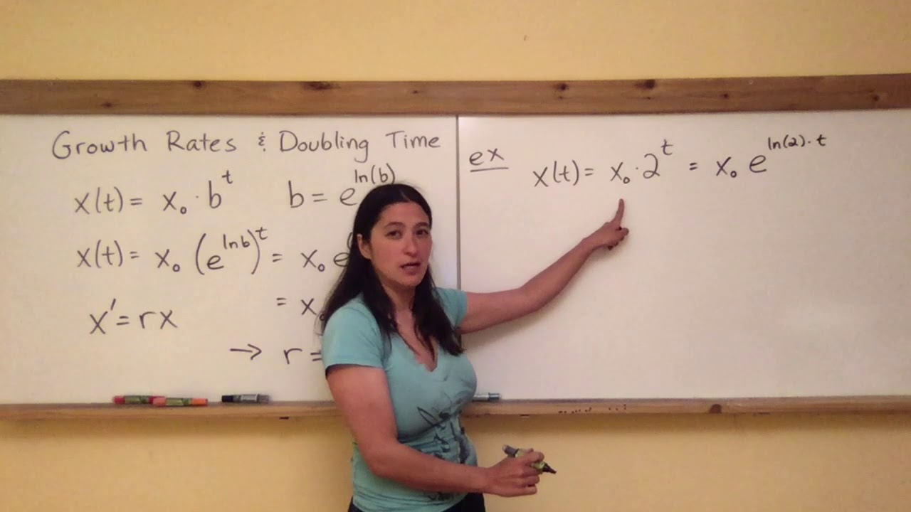 Section 2.7: Growth rates and doubling time - YouTube