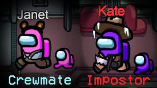 The lights are out and Kate is the imposter every round! | Among Us