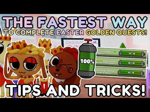 How to Complete ALL the Golden Skin Quests in Dandy's World FAST! (EASTER EVENT)