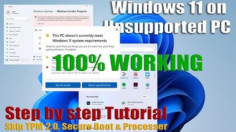 How to Install Windows 11 on Unsupported PC (100% Works)
