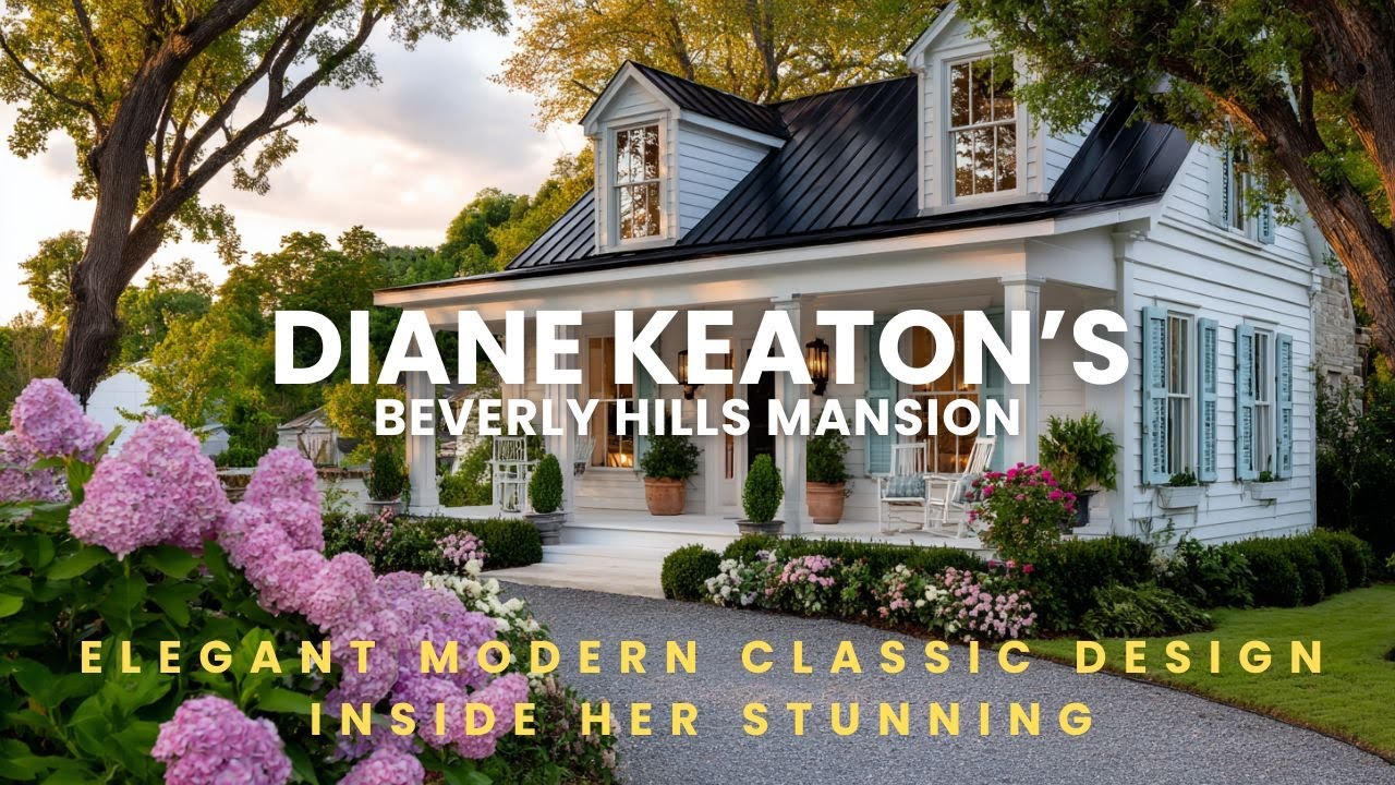 Элегантный современный классический дизайн Дайан Китон в ее потрясающем особняке в Беверли-Хиллз