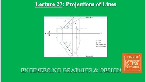 Lecture 27: Projections of Lines (Standard Format)| Engineering Graphics & Design#EGD#simplifiedegd