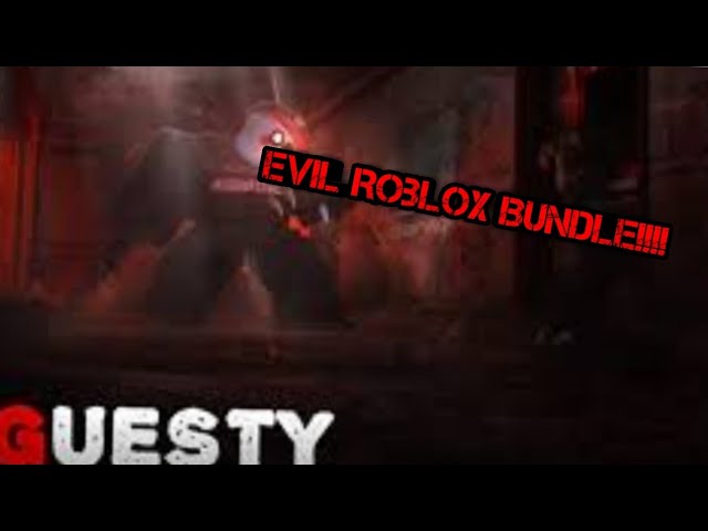 Buying The Evil Roblox Bundle In Guesty On Roblox Youtube - evil roblox bundle guesty