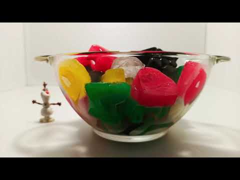 Colored Ice Melting Timelapse 4K