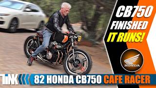 Honda CB750 Cafe Racer Finally Runs! First Test Ride After Carb Rebuild