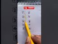 Draw a checkered path with number 1 to 10 #drawing#line#shorts#maths#quiz#funny#games