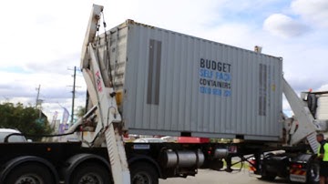 Interstate Removals - Side Loader Moving Container Unload - Perth