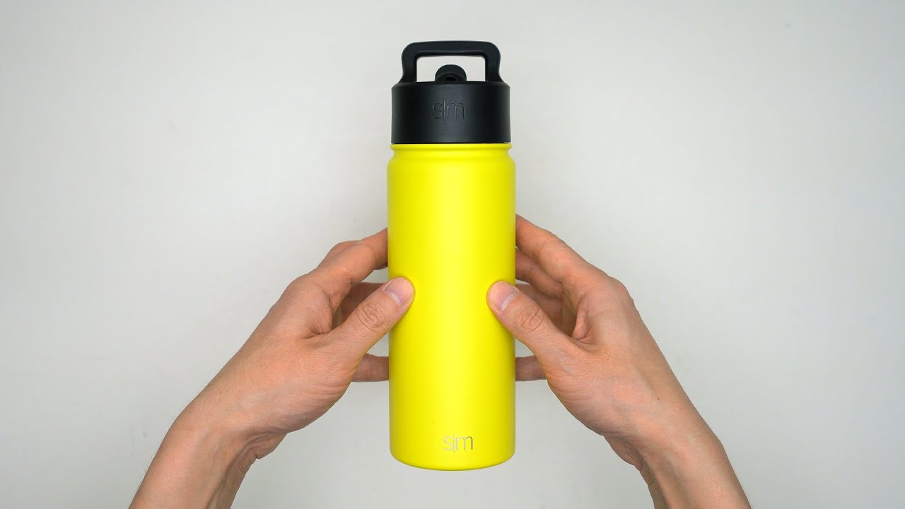 Simple Modern Insulated Water Bottle with 3 Lids - Straw, Flip, Chug  Unboxing 