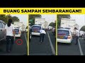 OKNUM PETUGAS BUANG SAMPAH SEMBARANGAN!! PRIA GONDRONG LAKUKAN INI!!😱 PUAS BANGET LIHATNYA SUMPAH!!