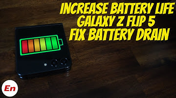 Samsung Galaxy Z Flip 5 How to FIX Battery Drain & INCREASE Battery Life (Tips & Tricks)!