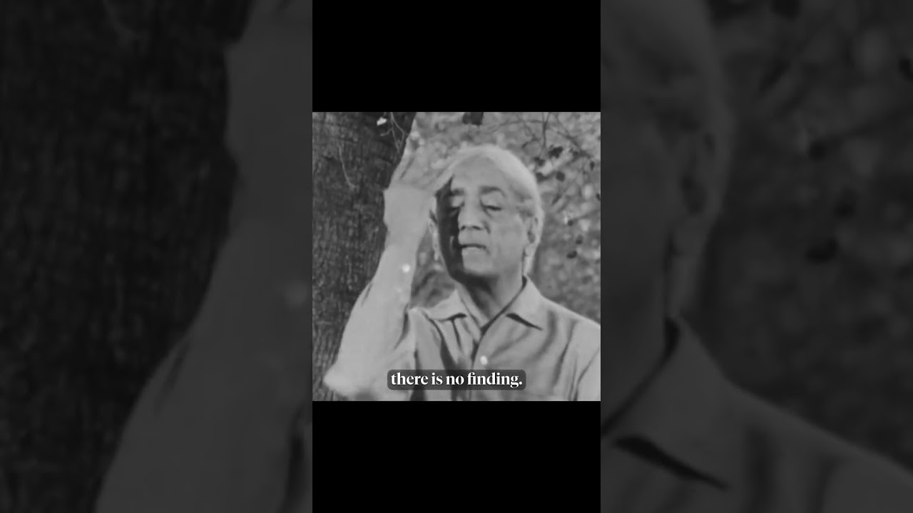 Meditation is strenuous | Krishnamurti