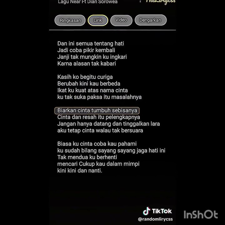 lirik lagu aku tetap cinta walau tak bersuara.full.buat kalian yg suka lagu ini nonton aja