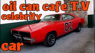 Yorkshire oil can cafe TV celebrity car