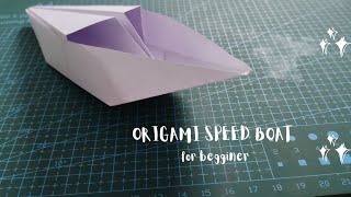 Easy Origami Speed Boat | How to Make Paper Speed Boat | Origami Tutorial | Easy craft | C!rcu1t t.v