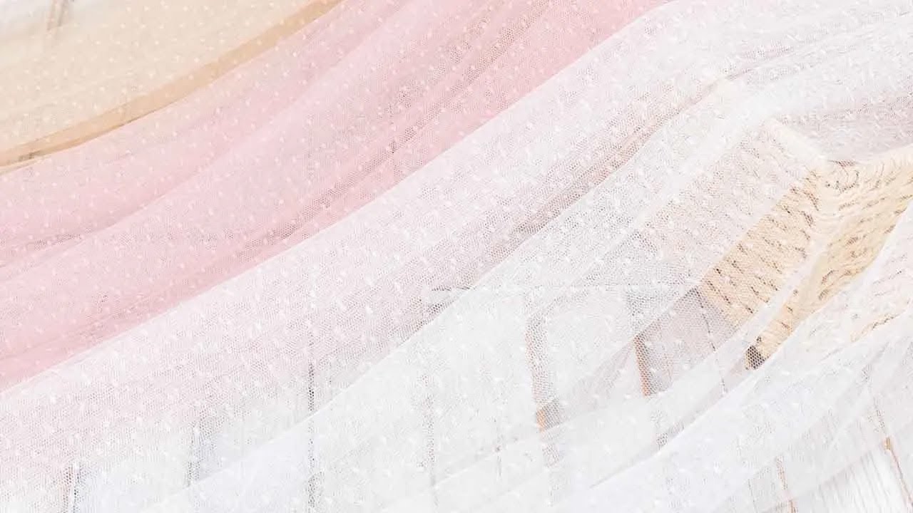 Small Dotted Soft Mesh Lace Fabric for Dotted Skirts 32098