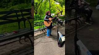 "Don't Let Me Down" by The Beatles at Strawberry Fields 🍓🌳 #girlandguitar