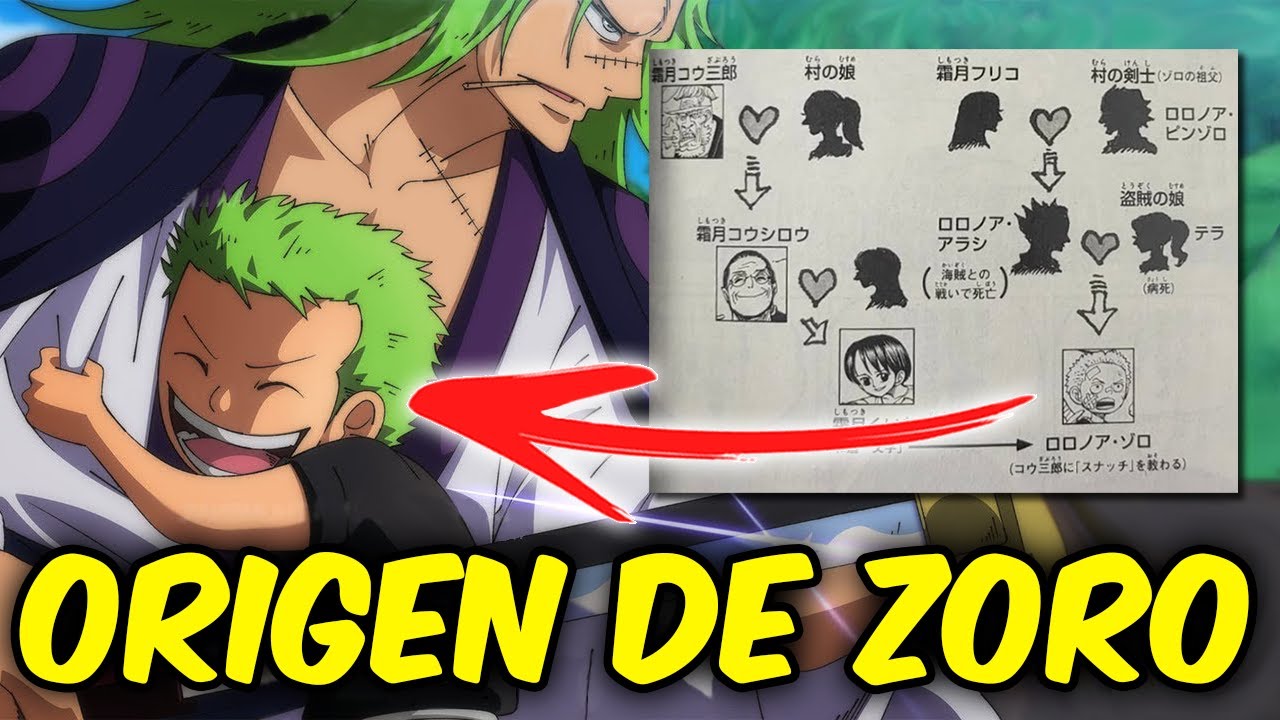 One Piece: Eiichiro Oda revela el árbol genealógico de Roronoa Zoro