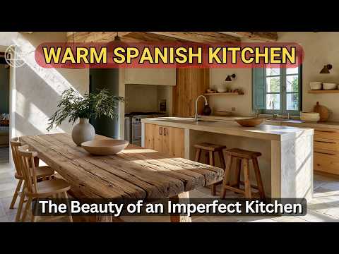 The Cozy Kitchen: Warm Minimalist Design with Spanish Farmhouse Soul