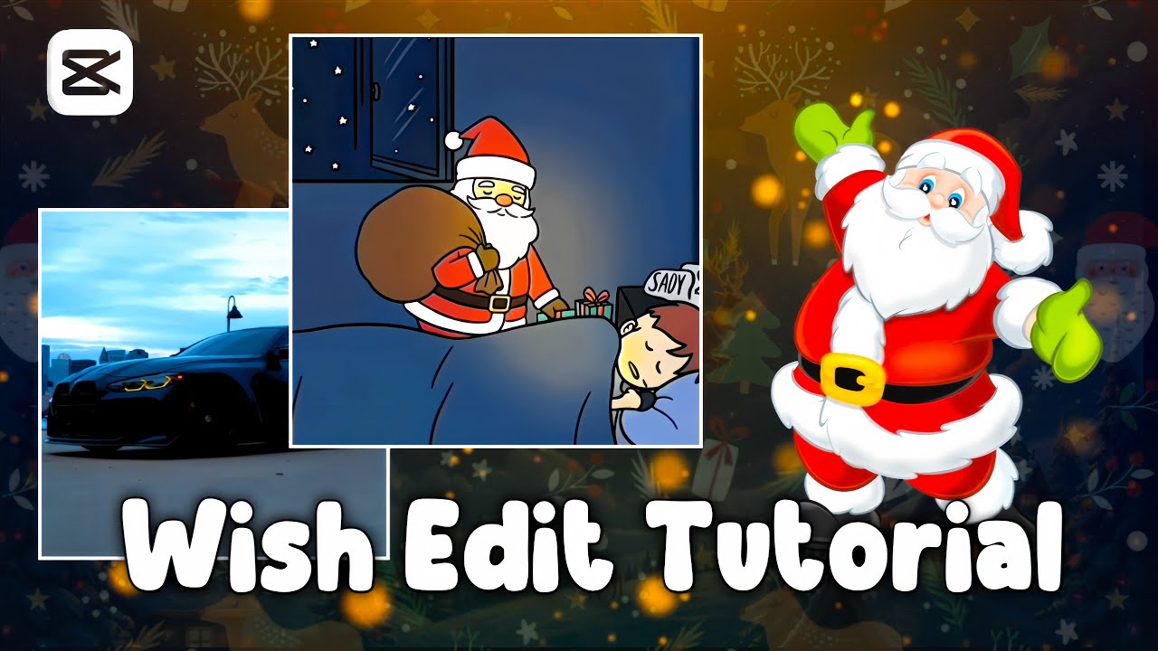 Santa Wish List Edit Tutorial On Capcut | Trending Christmas edit |Insta Trending Reels 
