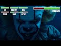 Pennywise vs. The Losers Club WITH HEALTHBARS (PART 2)| Final Battle | HD | It: Chapter 2