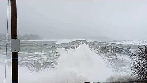 Unbelievable Coastal Storm In York Beach Maine With Massive Waves