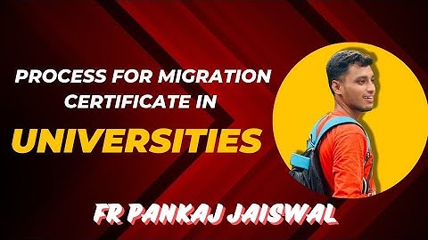 Process For Migration Certificate For MS University #msu #msuniversity #msubaroda #migration #panku