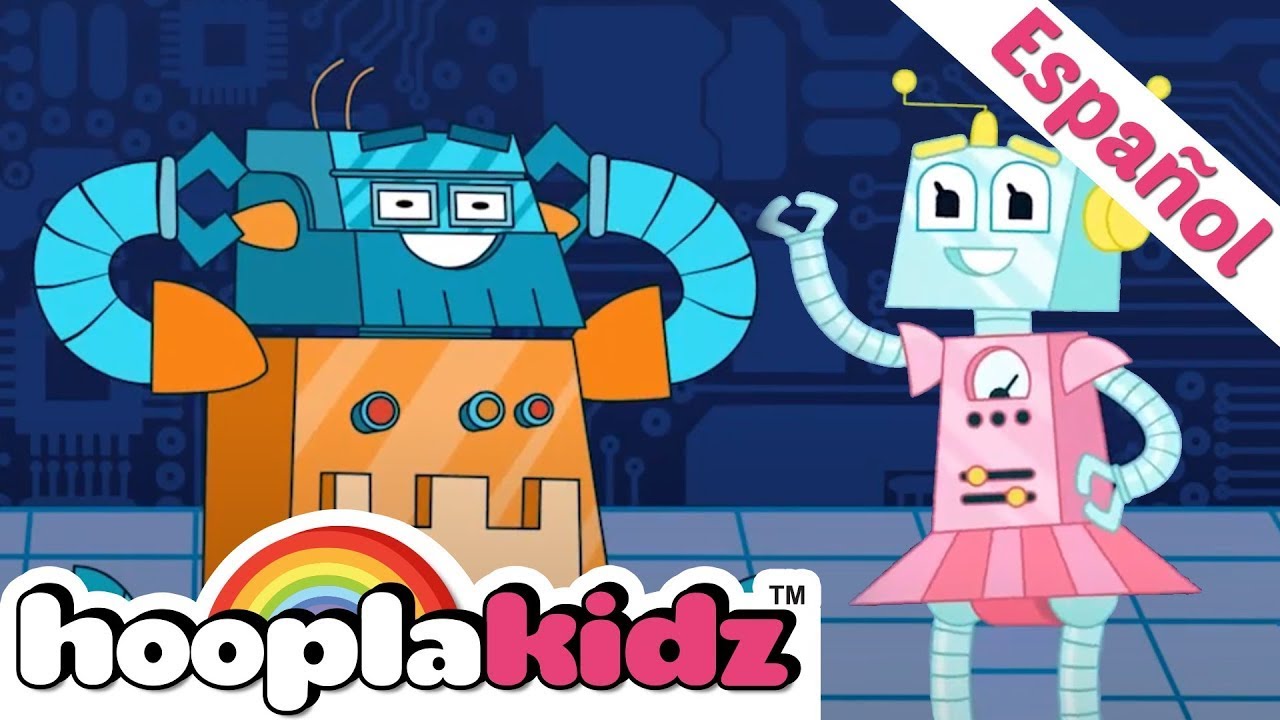 ⁣Familia dedo de ROBOTS - Canciones para niños | HooplaKidz en Español