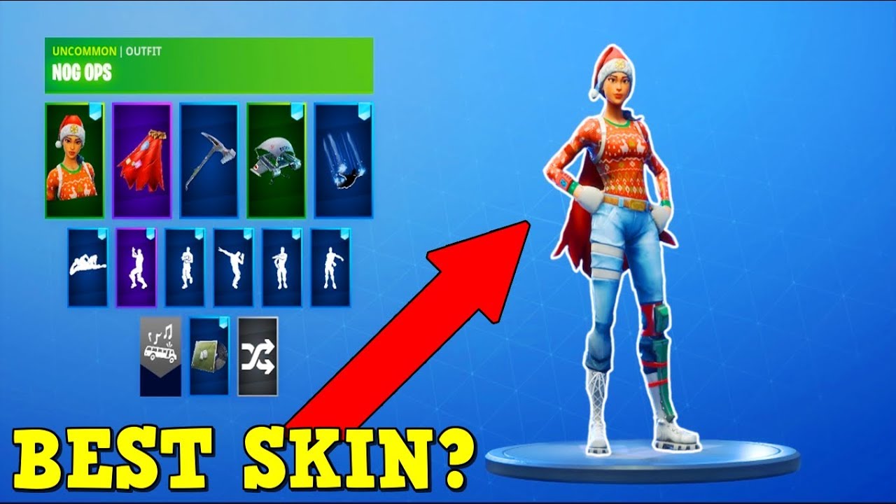 Is NOG OPS The Best RARE CHRISTMAS SKIN? (Stacked Fortnite ...
