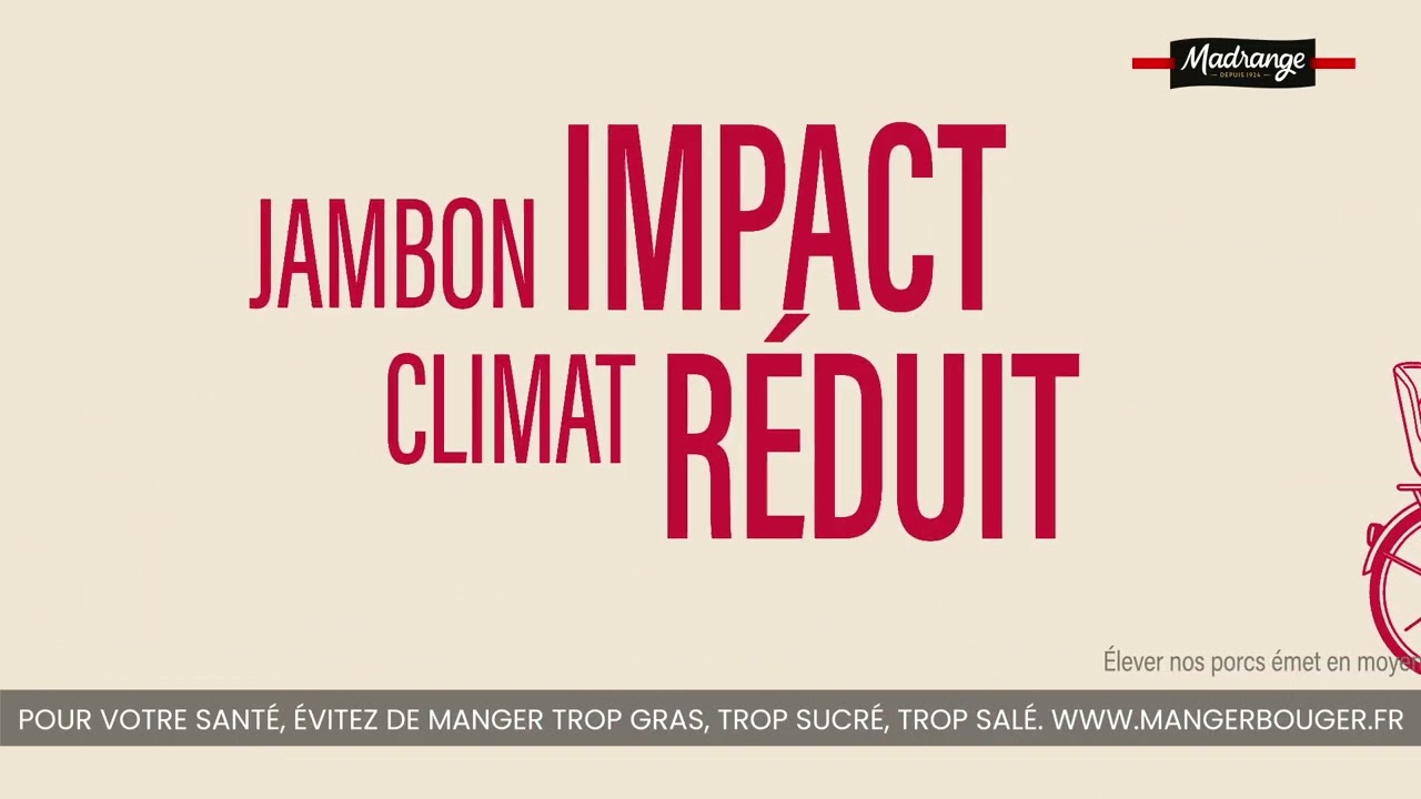 Madrange - Jambon Gourmand et engagé Impact climat réduit