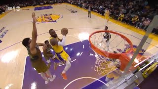 LeBron James UP and UNDER Layup in TRAFFIC! 🔥