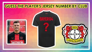 GUESS THE PLAYER'S JERSEY NUMBER BY CLUB |  FOOTBALL QUIZ TRIVIA 2024
